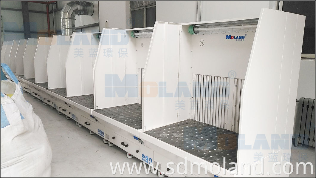 Grinding Dust Removal Downdraft Table with Self-Dust Cleaning System